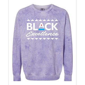 Black Excellence! Black Pride African American Gift Meaningful Gift Colorblast Crewneck Sweatshirt