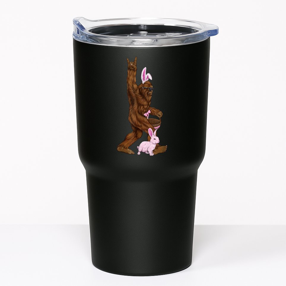 Bigfoot Easter Bunny Cute Tumbler