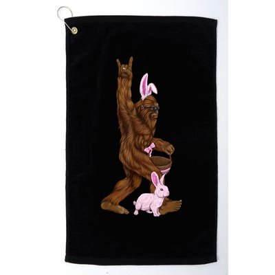 Bigfoot Easter Bunny Cute Golf Towel