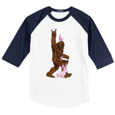 Bigfoot Easter Bunny Cute Baseball Sleeve Shirt