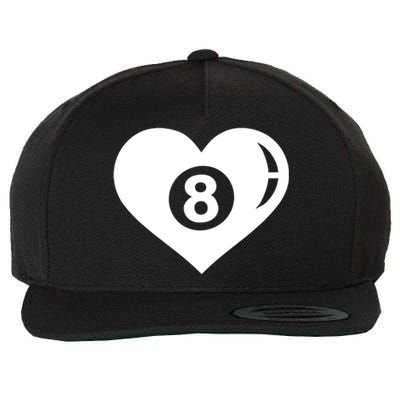 Billiards Eight Ball Gift Wool Snapback Cap