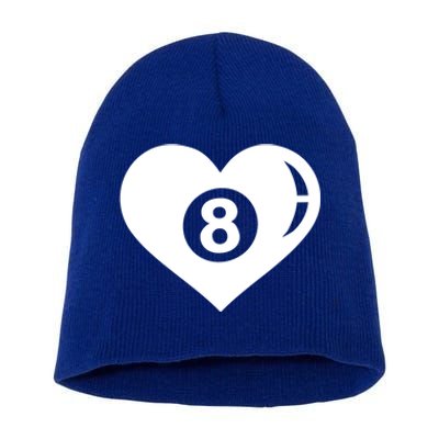 Billiards Eight Ball Gift Short Acrylic Beanie