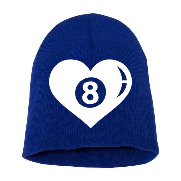 Billiards Eight Ball Gift Short Acrylic Beanie