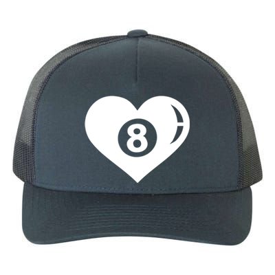 Billiards Eight Ball Gift Yupoong Adult 5-Panel Trucker Hat