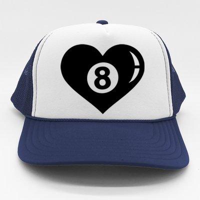 Billiards Eight Ball Gift Trucker Hat