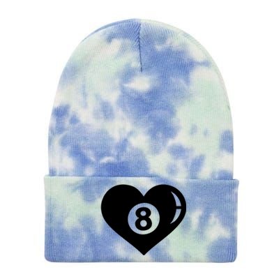 Billiards Eight Ball Gift Tie Dye 12in Knit Beanie