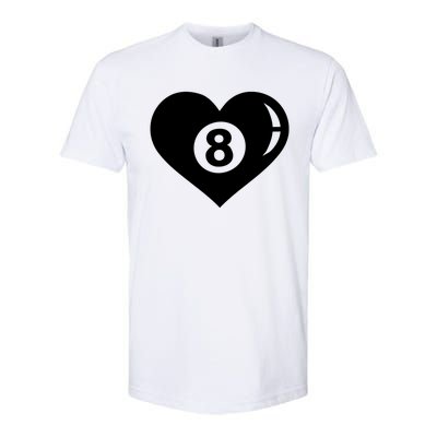 Billiards Eight Ball Gift Softstyle® CVC T-Shirt