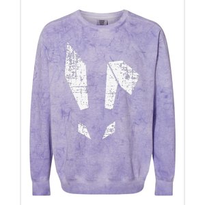 Bad Easter Bunny Geometric Grunge Look Woman Colorblast Crewneck Sweatshirt