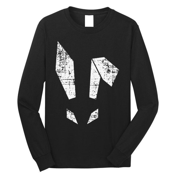 Bad Easter Bunny Geometric Grunge Look Woman Long Sleeve Shirt