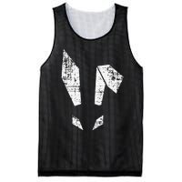 Bad Easter Bunny Geometric Grunge Look Woman Mesh Reversible Basketball Jersey Tank