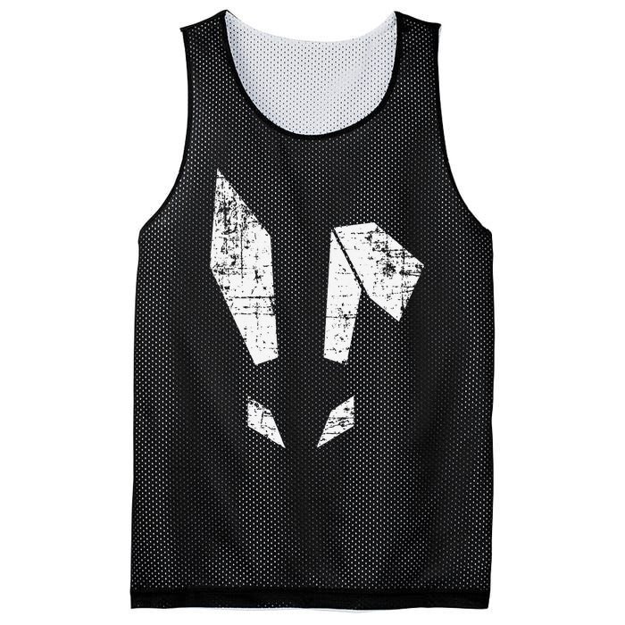 Bad Easter Bunny Geometric Grunge Look Woman Mesh Reversible Basketball Jersey Tank