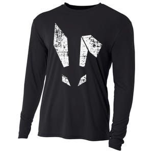 Bad Easter Bunny Geometric Grunge Look Woman Cooling Performance Long Sleeve Crew