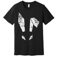 Bad Easter Bunny Geometric Grunge Look Woman Premium T-Shirt