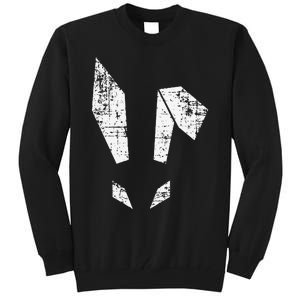 Bad Easter Bunny Geometric Grunge Look Woman Tall Sweatshirt