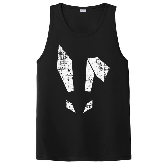 Bad Easter Bunny Geometric Grunge Look Woman PosiCharge Competitor Tank