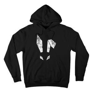 Bad Easter Bunny Geometric Grunge Look Woman Tall Hoodie