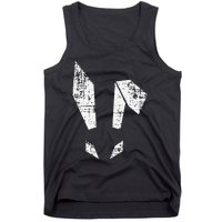 Bad Easter Bunny Geometric Grunge Look Woman Tank Top