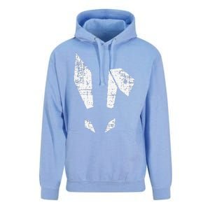 Bad Easter Bunny Geometric Grunge Look Woman Unisex Surf Hoodie