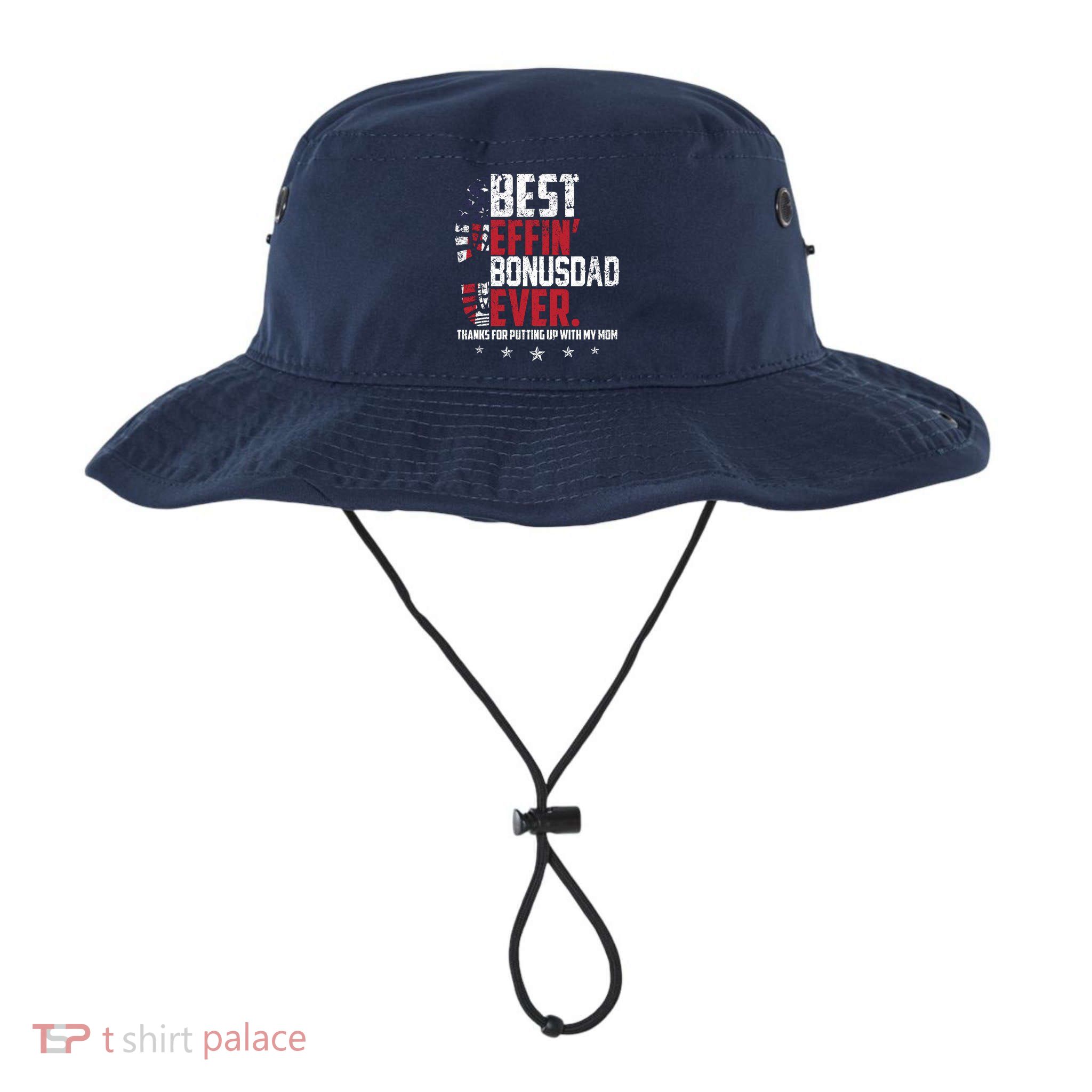Best Effin Bonus Dad Ever Thanks For Putting Up With My Mom Bucket Hat