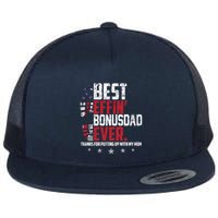 Best Effin Bonus Dad Ever Thanks For Putting Up With My Mom Flat Bill Trucker Hat