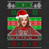 Bebe It's Cold Outside Ugly Christmas Sweater Cool Comfort Performance Bucket Hat