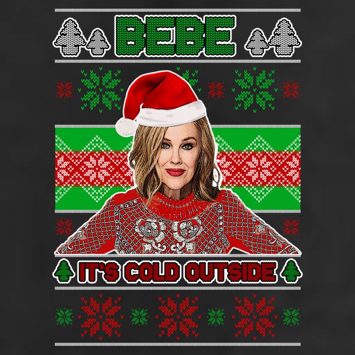 Bebe It's Cold Outside Ugly Christmas Sweater Cool Comfort Performance Bucket Hat