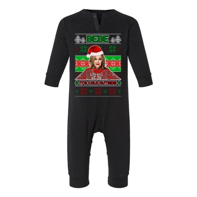 Bebe It's Cold Outside Ugly Christmas Sweater Infant Fleece One Piece