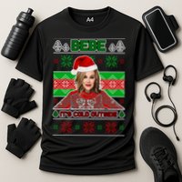 Bebe It's Cold Outside Ugly Christmas Sweater Performance Shirt