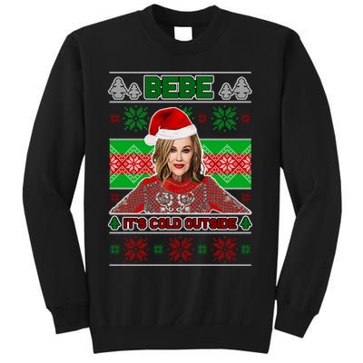 Bebe It's Cold Outside Ugly Christmas Sweater Sweatshirt