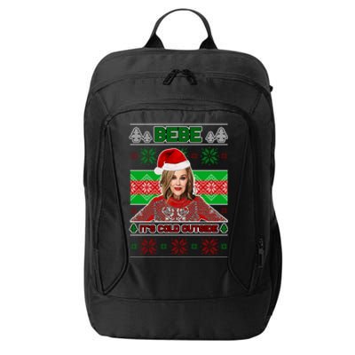 Bebe It's Cold Outside Ugly Christmas Sweater City Backpack