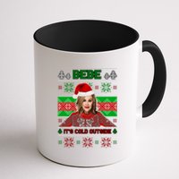 Bebe It's Cold Outside Ugly Christmas Sweater Coffee Mug