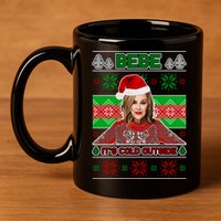 Bebe It's Cold Outside Ugly Christmas Sweater 11oz C Handle Ceramic Mug