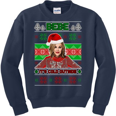 Bebe It's Cold Outside Ugly Christmas Sweater Kids Sweatshirt