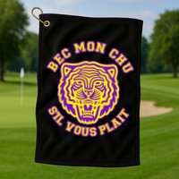 Bec Mon Chu S'il Vous Plait Tiger Golf Towel