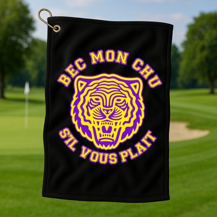 Bec Mon Chu S'il Vous Plait Tiger Golf Towel