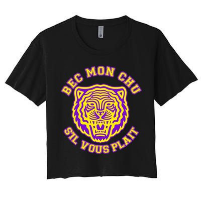 Bec Mon Chu S'il Vous Plait Tiger Crop Top