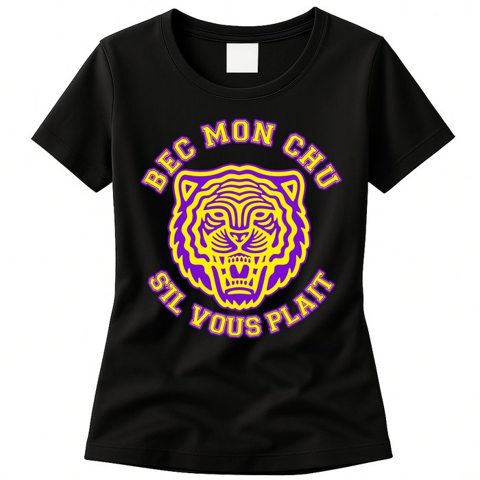 Bec Mon Chu S'il Vous Plait Tiger Womens T-Shirt