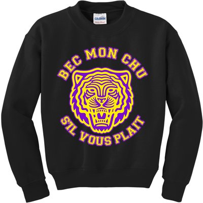 Bec Mon Chu S'il Vous Plait Tiger Kids Sweatshirt