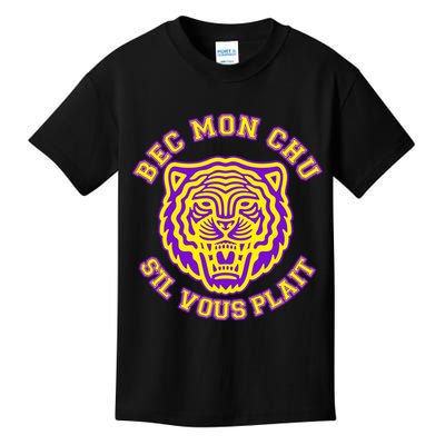 Bec Mon Chu S'il Vous Plait Tiger Kids T-Shirt