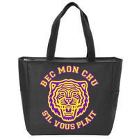 Bec Mon Chu S'il Vous Plait Tiger Zip Tote Bag