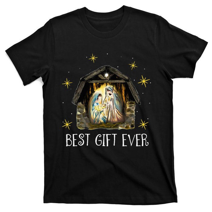 Best Ever Christmas Cool Jesus Nativity Scene Christian  T-Shirt