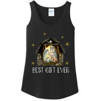 Best Ever Christmas Cool Jesus Nativity Scene Christian  Ladies Essential Tank