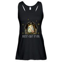 Best Ever Christmas Cool Jesus Nativity Scene Christian  Ladies Essential Flowy Tank