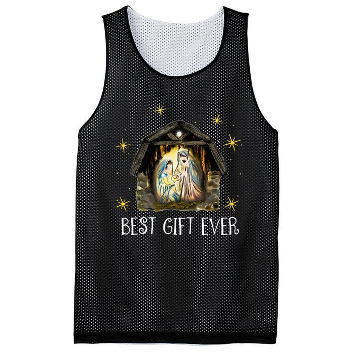 Best Ever Christmas Cool Jesus Nativity Scene Christian  Mesh Reversible Basketball Jersey Tank