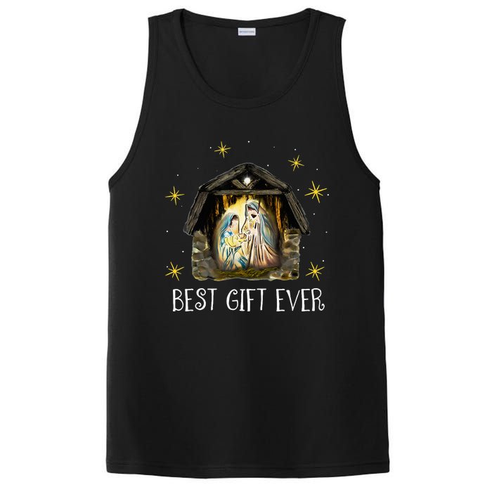 Best Ever Christmas Cool Jesus Nativity Scene Christian  PosiCharge Competitor Tank