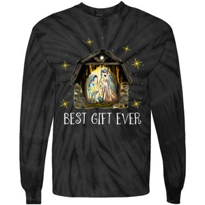 Best Ever Christmas Cool Jesus Nativity Scene Christian  Tie-Dye Long Sleeve Shirt