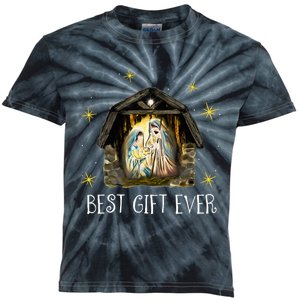 Best Ever Christmas Cool Jesus Nativity Scene Christian  Kids Tie-Dye T-Shirt