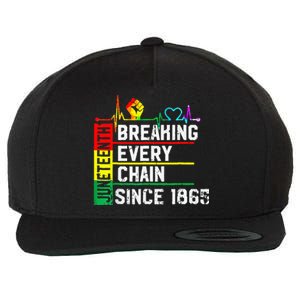 Breaking Every Chain Since 1865 Juneteenth Black History Wool Snapback Cap