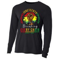 Breaking Every Chain Since 1865 Juneteenth Freedom Cooling Performance Long Sleeve Crew