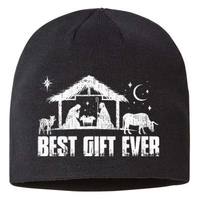 Best Ever Christmas Jesus Nativity Scene Christian Sustainable Beanie